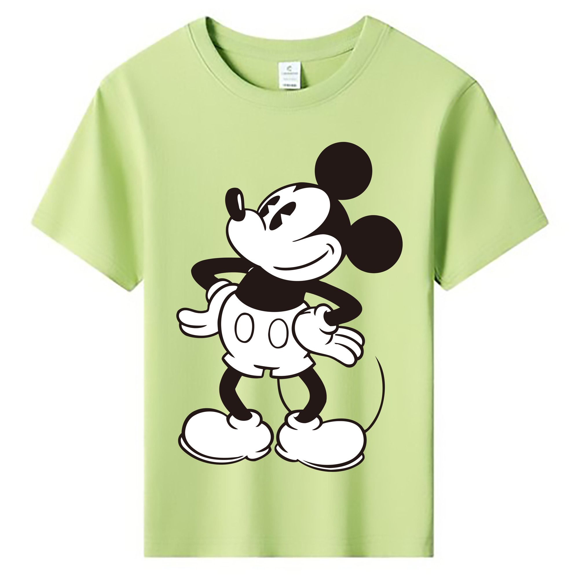 ミッキーマウス Mickey Mouse 綿100％キッズTシャツ（フロントプリント）